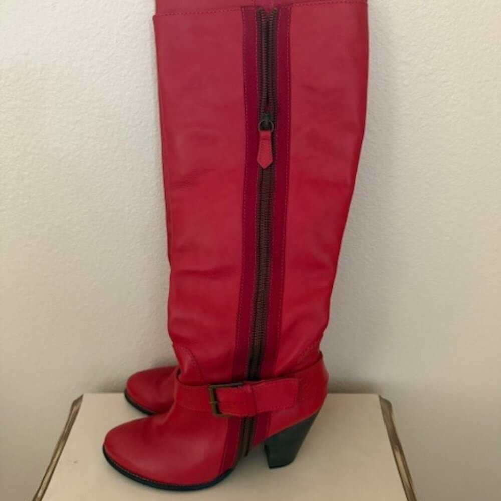 bronx boots leather  knee high boots